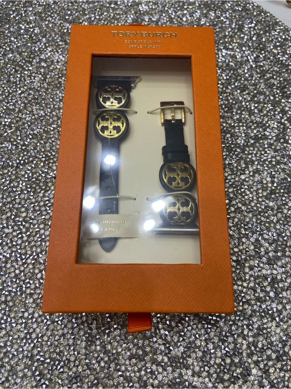 Tory Burch genuine leather Apple Watch strap 38 40 MM